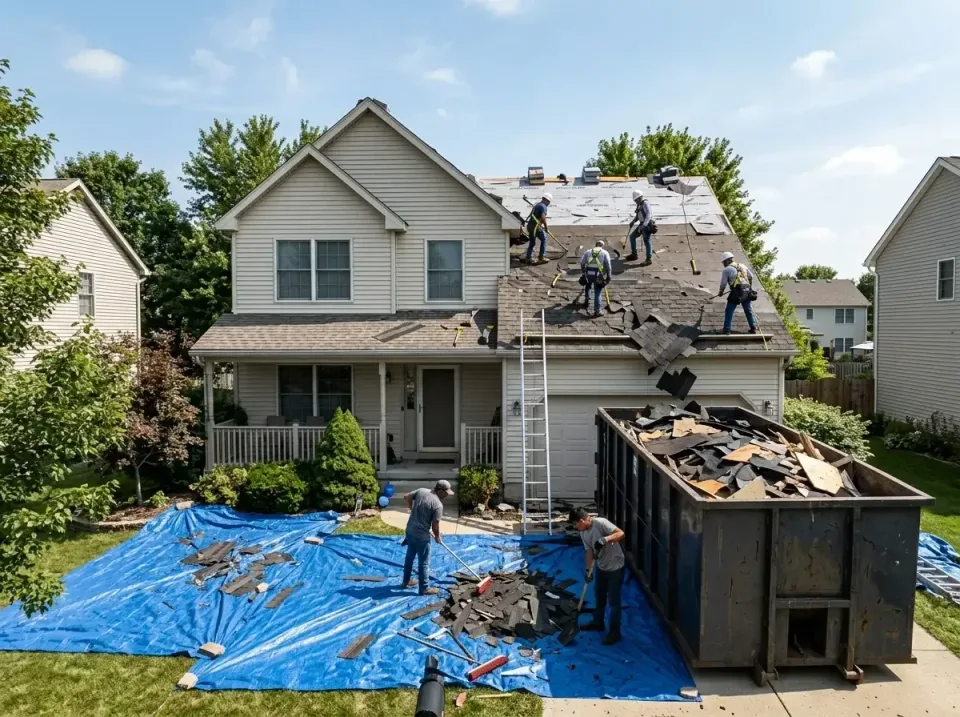 roof-replacement-debris-remova-004 — frequently asked questions, Cheapest Dumpster Rentals in Sandwich, IL
